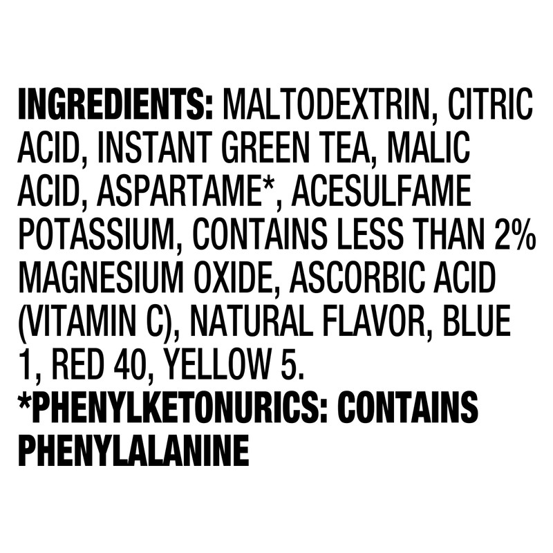 Crystal Light Peach Mango Green Tea Drink Mix, 10-Quart Canister