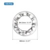 sourcing map M4 100Pcs Internal Tooth Washers, 304 Stainless Steel