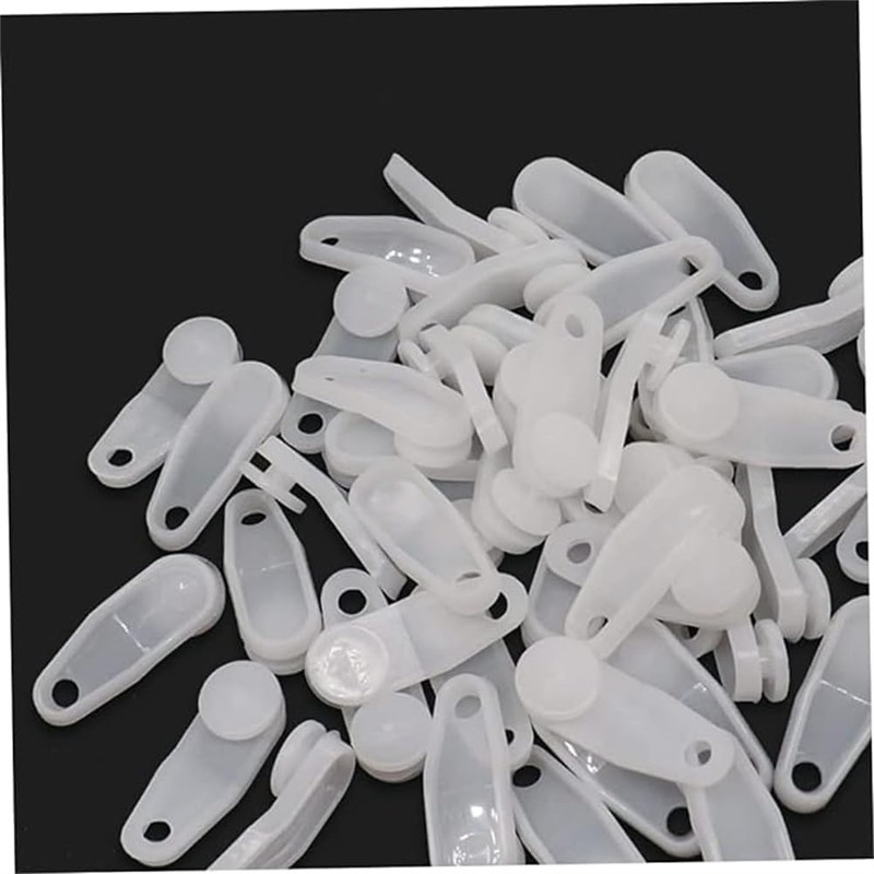 Traverse Rod Slides Curtain Replacement White Plastic Snap-in Traversing Slides