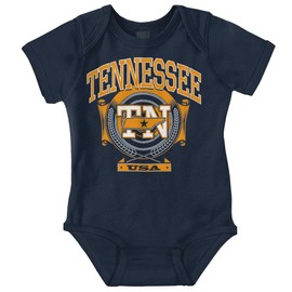 Brisco Brands Tennessee TN Pride Southern Hometown Baby Romper Boys or Girls