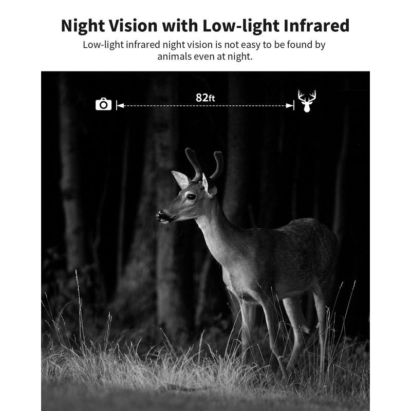 [Springtok] 4G LTE Wireless Solar Powered Trail Camera with 2K