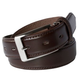 TAVARAT Tps-130 Men's Business Belt, Genuine Leather, 1.2 inches (30 mm), Made in Japan, Adjustable Size, Himeji Leather, Dark Brown (Regular Size)