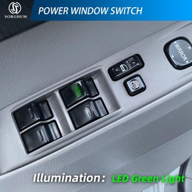 Sorghum Power Window Switch Driver Side - Master Window Switch for 02-06 Toyota Camry 03-08 Corolla Matrix 04-09 Sienna 05-07 Tacoma 04-06 Scion xA xB Replace# 84820AA070 901-705 84820AA050 848200102