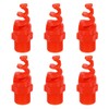 sourcing map 6Pcs Spiral Cone Nozzles, 3/8" Male PP Plastic