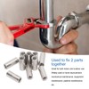 10 Pcs Round Coupling Nut M10x1.5 L35mm Stainless Steel Round