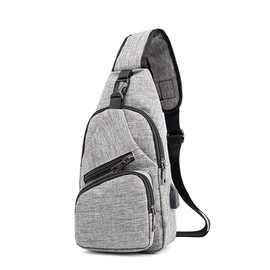 Women's Chest Bag Shoulder Bag Small Shoulder Bag Made of PU Satchel Daypack Fashion Shoulder Strap Ice Hockey Bags (Grey-1, One Size), Grey-1, One Size