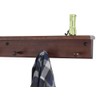 Cherry Peg Rack with Shelf -Handcrafted in The USA (Mahogany,