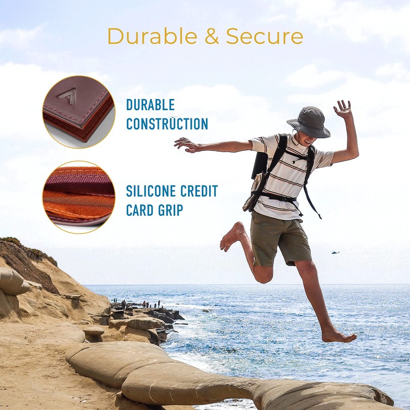 Allett Original Wallet | Leather, Slim, Minimalist | RFID Blocking,