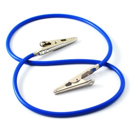 Dental Napkin Holder Crocodile Bib Clip Neck Strap Silicone Blue Color