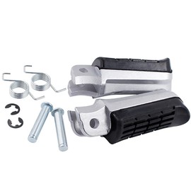 Road Passion Motorcycle Foot Pegs Foot Pegs Pedal, Front Rubber Pedals, Compatible with Honda CB400 VTEC400 / VFR800 / VTR1000 / CBR1100XX / CBR900RR / CBR600 F Hurricane