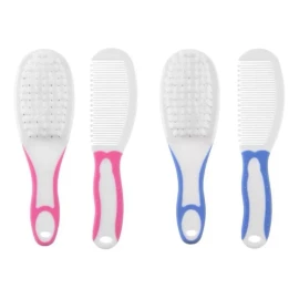 Cepillo Para Bebe Peinar Cabello Cerdas Suaves Masaje 2 En 1
