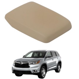 WFLNHB Beige Tan Center Console Lid Armrest Cover Replacement for Highlander 2009 2010 2011 2012 2013 2014