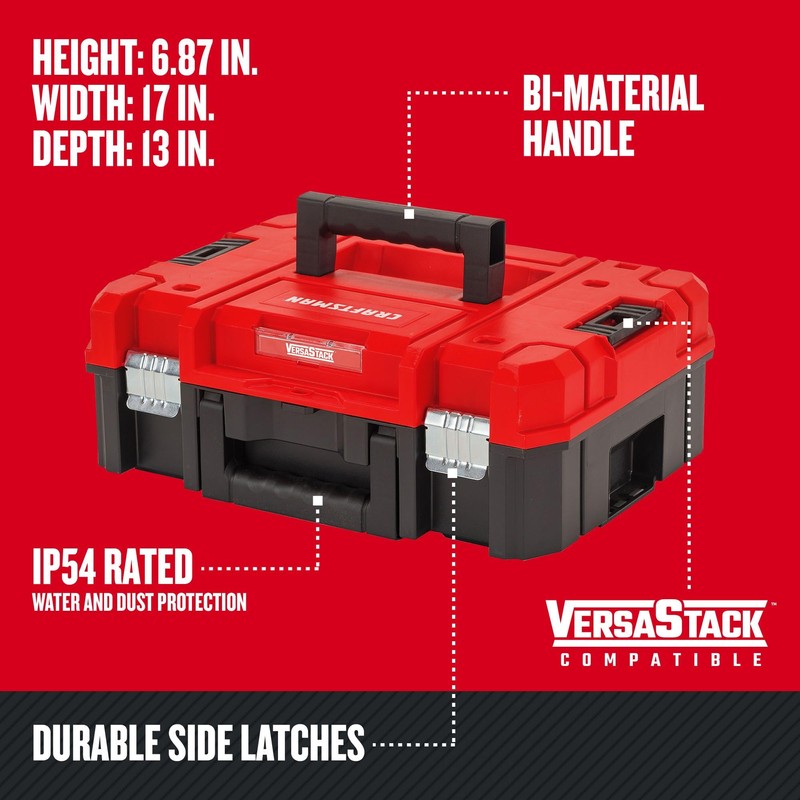 CRAFTSMAN VERSASTACK Tool Box, 17-inch, Stackable System (CMST17830)
