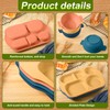 24 Pcs Wheat Straw Dinnerware Cutlery Set for Aldult Including