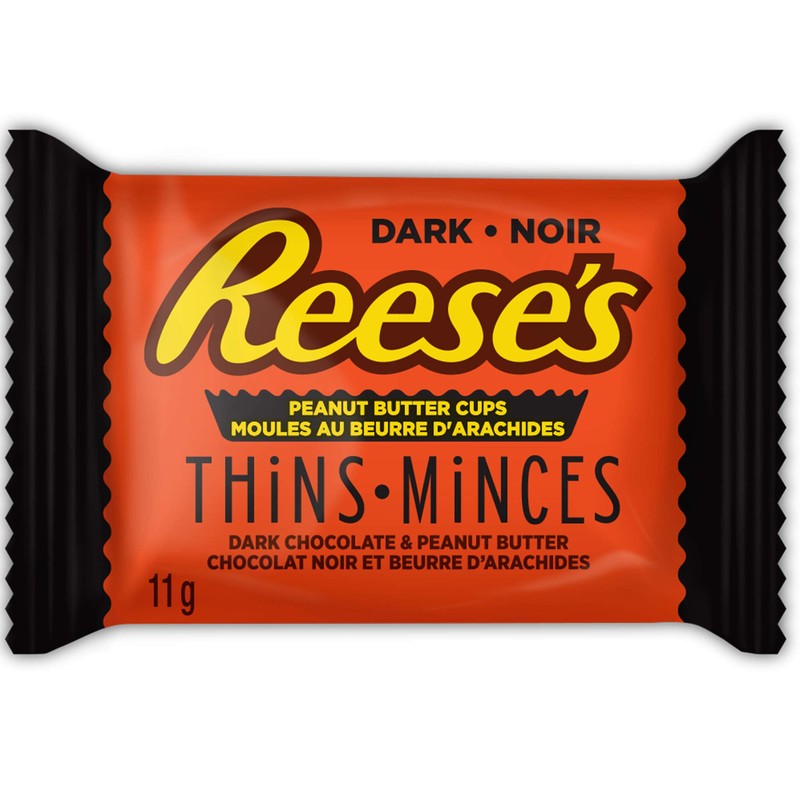 Reese's Thins Peanut Butter Cups Dark Chocolate, 165g/5.8 oz., {Imported