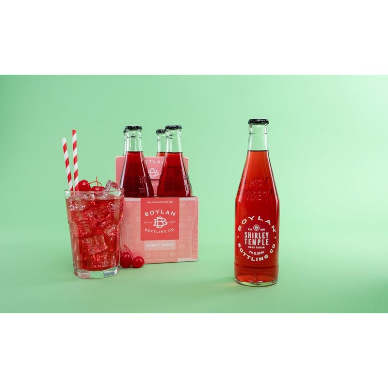 Boylan Shirley Temple craft soda 4PK-12oz glass bottles