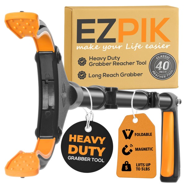 EZPIK Classic 40" Flexible Folding Grabber Tool for Elderly +