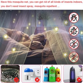 Bed Canopy for Girls, Rainbow Bed Tent Princess Bed Canopy Hanging Mosquito Net for Bed Room Décor Kids Fairy Dream Play Tent