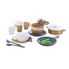 KidKraft 63532 27-Piece Kitchen Set In Elegant Metallic Look, Silver