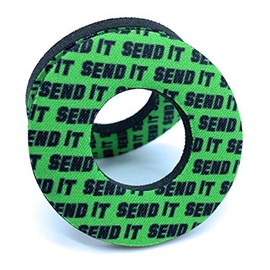 BRAP:30 - Send It Grip Donuts MX and ATV - Donut Handlebar Grips - Dirt Bike, Quad, Bicycle Grip Donut Handlebar Accessories - Unique Hand Grip Cushions (Green)