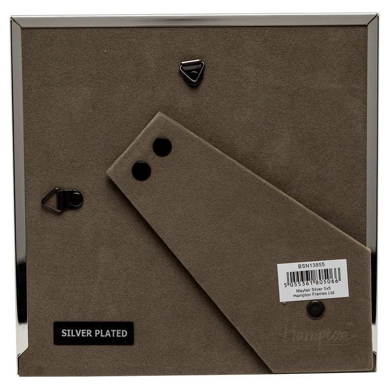 Hampton Frames MAYFAIR Silver Plate Photo Picture Frame - Bevel