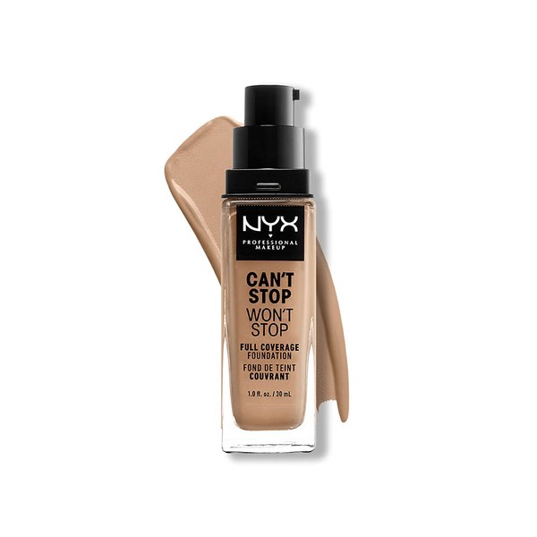 NYX PROFESSIONAL MAKEUP Can't Stop Won't Stop Foundation, 24h Full Coverage Matte Finish - Classic Tan