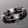 Kyozudou Natural Stone Bracelet, Power Stone, Onyx, Men's, Birthstone, Blue