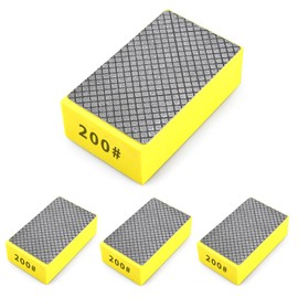 EGOFIX 4pcs Diamond Hand Polishing Pads for Ceramic Tile Glass Grinding,Sanding Blocks Polishing 200#