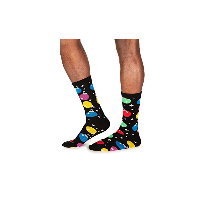 Tipsy Elves' Men's Christmas Bulb Socks - Funny Holiday Themed
