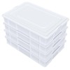 Dehouse 4-Pack Commercial Pizza Dough Proofing Box Tray with lid,