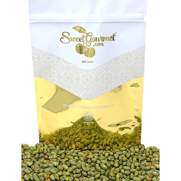 SweetGourmet Lightly Salted Dry Roasted Imported Edamame Green Soybeans | 4.5 Pounds