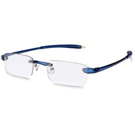 Visualites 1 Reading Glasses,Navy Frame/Clear Lens,1.75 Strength