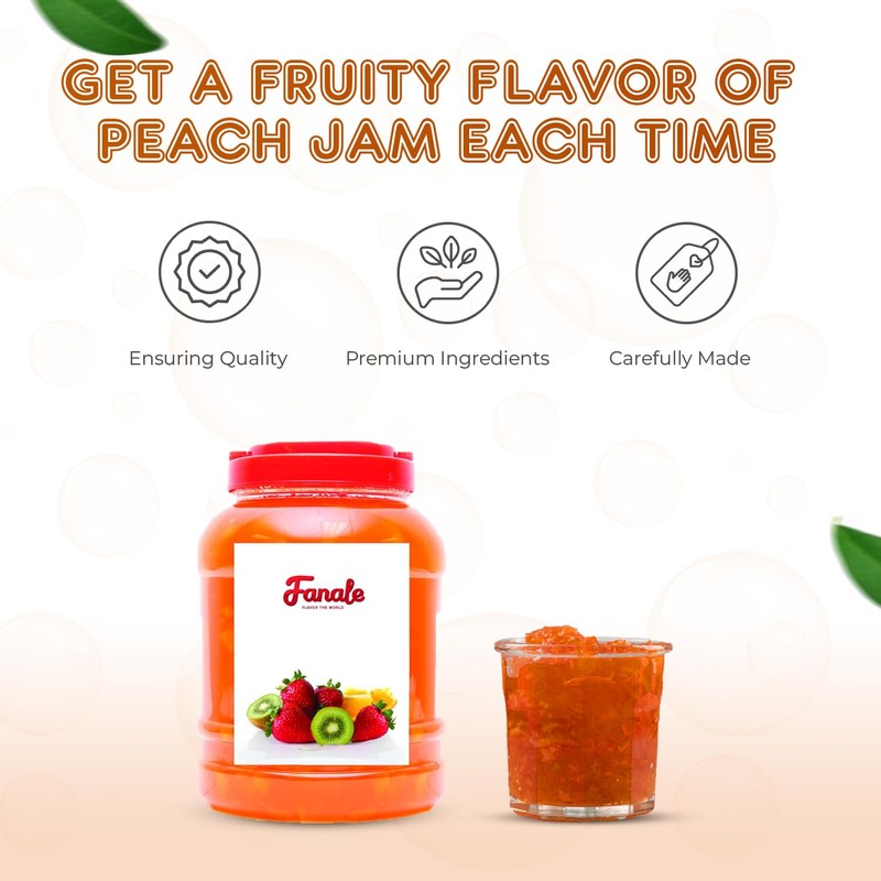 Fanale Premium Flavoring Jam for Bubble Tea | Peach Flavor
