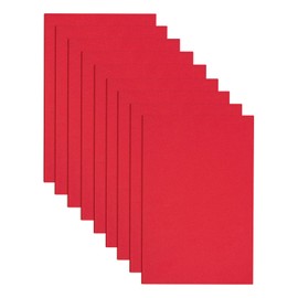 Jtnohx Eva Foam Sheets, 17.78×28.7cm Craft Foam, 9 Pcs Thin Foam for Crafts, Colour Foam for Arts and Crafts (Red)