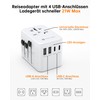 NOVOO Travel Adaptor Worldwide 21 W