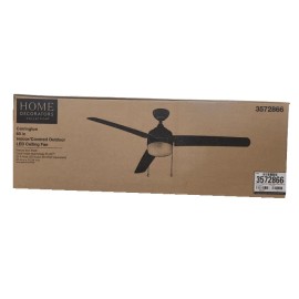 Home Decorator's Collection HDC Carrington 60 in. Indoor/Outdoor Ceiling Fan with LED Dome Light Kit