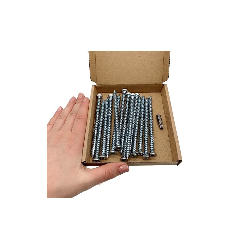 (Pack of 15) Galvanised Steel 7.5 x 112mm Concrete Frame
