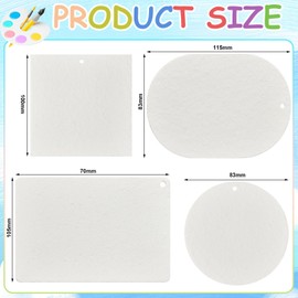 Humyoun 20 Pcs Magic Foam Texture Paper 4 Shapes White Foam Paper Puffy Texture Paper Foam Texture Blank Painting Paper for Acrylics Painting DIY Art and Craft Supplies