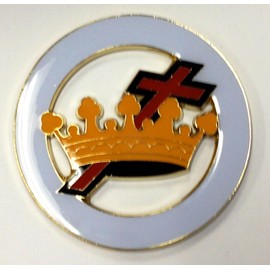 3" Knights Templar Cutout Car Decal