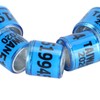 100pcs Pigeons Training Foot Rings Identify Numbered Blue Leg Bands