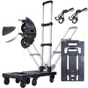 FUVLFAL Upgraded 600lbs Heavy Duty Folding Hand Truck Dolly, Light