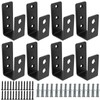 MUKLEI 8 Pack Door Barricade Brackets, Open Bar Holder U