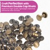 WedDecor Bronze 100 Sets of 10mm Double Cap Rivets –