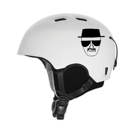 Heisenberg Face Sticker Decal Notebook Car Laptop 6" x 6" (Black)