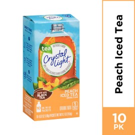 Crystal Light Drink Mix, Peach Tea, On The Go Packets, 10 Count (Pack of 6 Boxes), 0.7 Ounce (Pack of 6)
