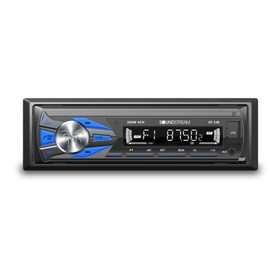 Steelpro Autoestereo Bluetooth, USB, Auxiliar - Caratula Desmontable, Graba Llamadas, Soundstream XP-24B