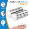 Wukong 15 x 2 mm Neodymium Magnets Small Extra Strong