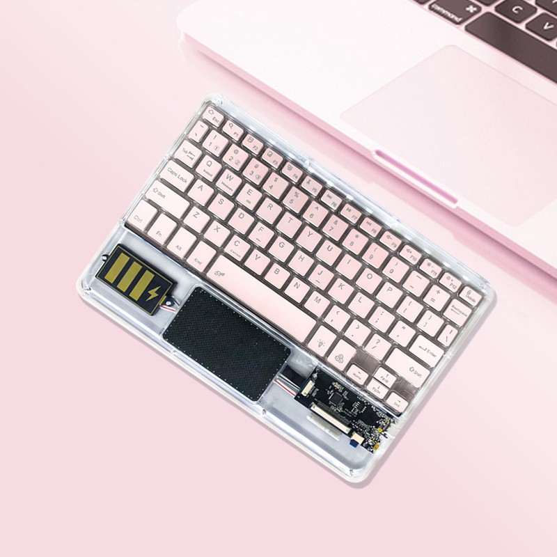 Wireless Bluetooth Keyboard Multifunctional Acrylic Keyboard for Windows for Android