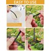 Rolcoassuns 100pcs Drip Irrigation 1/4" Universal Barbed Tee Fittings, 1/4