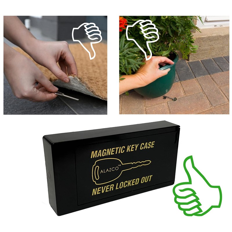 2 Hide A Key Magnetic Under Car Spare Key Holder